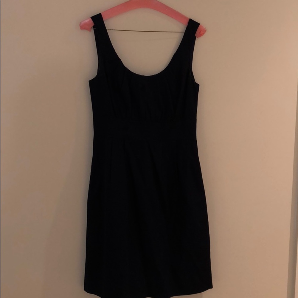 Navy J. Crew sleeveless dress